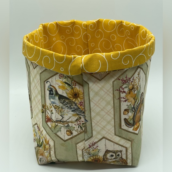 Fall Fabric Baskets / Fall Decor / Storage and Organizer Bin - Picture 3 of 3
